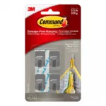 ΓΑΝΤΖΑΚΙΑ ΑΝΟΞΕΙΔΩΤΑ 3M COMMAND 17031SS-4 4τεμ.+ +5 ΤΑΙΝΙΕΣ | Οικιακά προϊόντα>3M COMMAND - Supergarden.gr