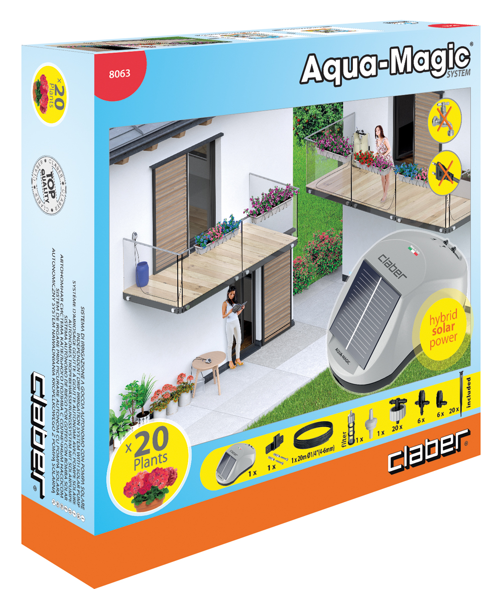 ΣΕΤ ΠΟΤΙΣΜΑΤΟΣ CLABER AQUA-MAGIC SYSTEM 8063 ΣΕΤ ΠΟΤΙΣΜΑΤΟΣ CLABER AQUA-MAGIC SYSTEM 8063 | Αυτόματο Πότισμα>Προγραμματιστές Μπαταρίας - Supergarden.gr
