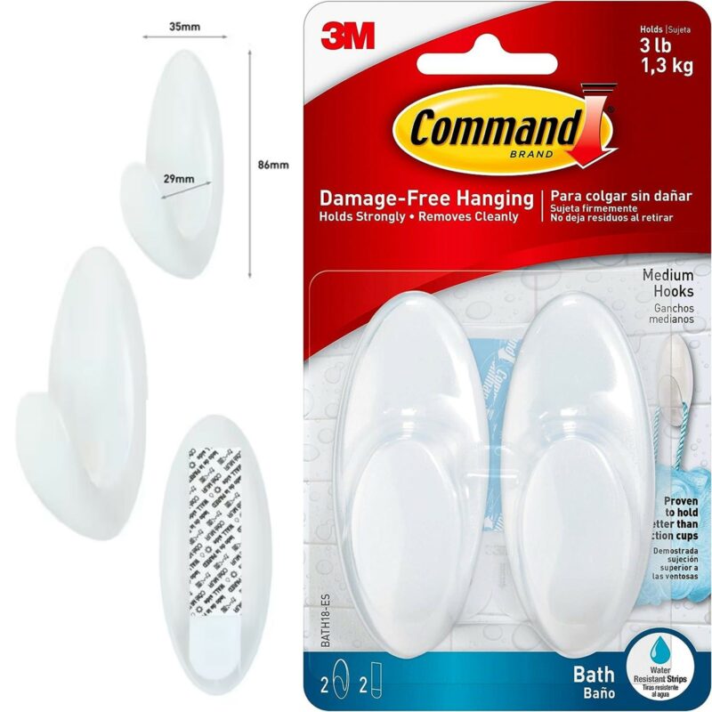 ΓΑΝΤΖΑΚΙΑ 3M COMMAND ΓΙΑ ΠΕΤΣΕΤΑ ΜΠΑΝΙΟΥ ΜΕΣΑΙΑ & 4 ΑΔΙΑΒΡΟΧΕΣ ΤΑΙΝΙΕΣ 1.3Kg 2τεμ. ΓΑΝΤΖΑΚΙΑ 3M COMMAND ΓΙΑ ΠΕΤΣΕΤΑ ΜΠΑΝΙΟΥ ΜΕΣΑΙΑ & 4 ΑΔΙΑΒΡΟΧΕΣ ΤΑΙΝΙΕΣ 1.3Kg 2τεμ. | Οικιακά προϊόντα>3M COMMAND - Supergarden.gr