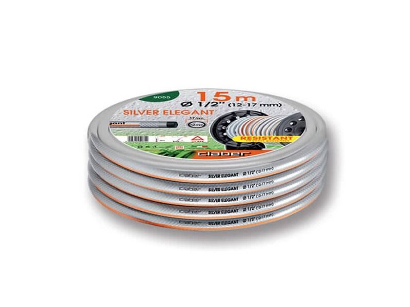 Λάστιχο CLABER 9123 Silver Elegant plus 1/2'' 15m 10-24bar Λάστιχο CLABER 9123 Silver Elegant plus 1/2'' 15m 10-24bar | Αυτόματο Πότισμα>Λάστιχα Κήπου - Supergarden.gr