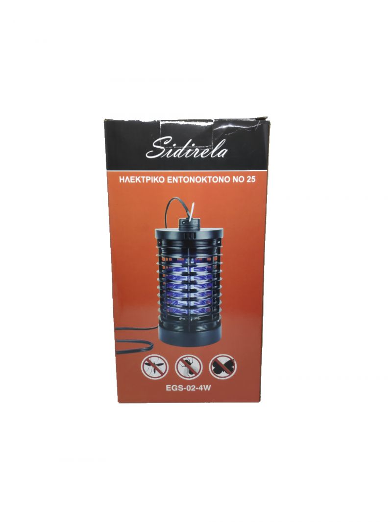 ΗΛΕΚΤΡΙΚΗ ΠΑΓΙΔΑ ΕΝΤΟΜΩΝ SIDIRELA No25 EGS-02-4W ΗΛΕΚΤΡΙΚΗ ΠΑΓΙΔΑ ΕΝΤΟΜΩΝ SIDIRELA No25 EGS-02-4W | Αντιμετώπιση Εντόμων-Τρωκτικών>Συσκευές Παγίδευσης - Supergarden.gr