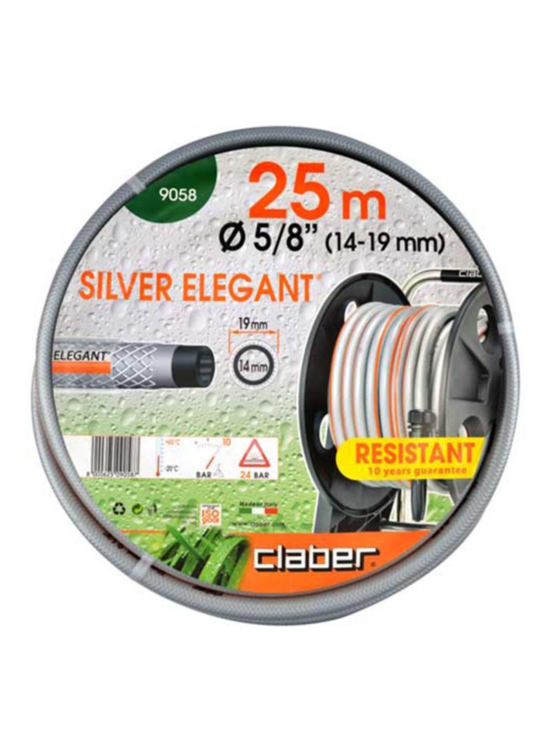 ΛΑΣΤΙΧΟ CLABER 9058 SILVER ELEGANT plus5/8'' 10-24br 25m ΛΑΣΤΙΧΟ CLABER 9058 SILVER ELEGANT plus5/8'' 10-24br 25m | Αυτόματο Πότισμα>Λάστιχα Κήπου - Supergarden.gr