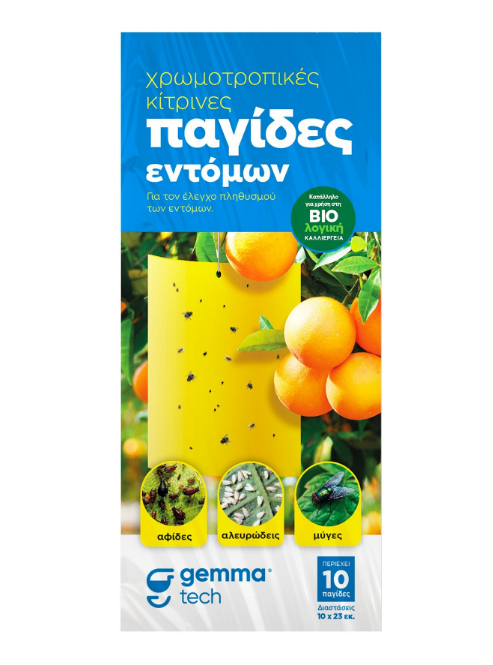 ΚΟΛΛΗΤΙΚΕΣ ΧΡΩΜΟΤΡΟΠΙΚΕΣ ΚΙΤΡΙΝΕΣ ΠΑΓΙΔΕΣ G-TRAP 10 ΦΥΛΛΑ 20Χ23cm ΚΟΛΛΗΤΙΚΕΣ ΧΡΩΜΟΤΡΟΠΙΚΕΣ ΚΙΤΡΙΝΕΣ ΠΑΓΙΔΕΣ G-TRAP 10 ΦΥΛΛΑ 20Χ23cm | Αντιμετώπιση Εντόμων-Τρωκτικών>Κόλλες και άλλα υλικά - Supergarden.gr