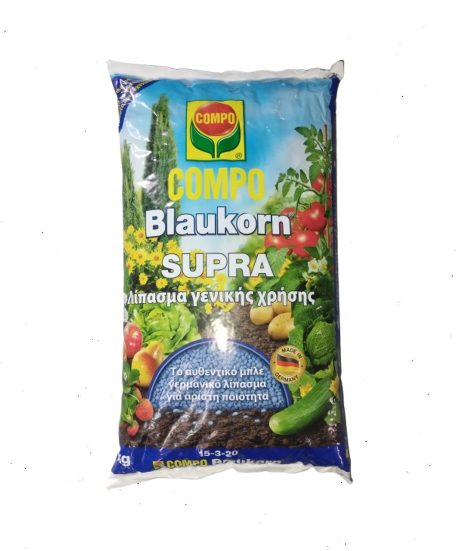 ΜΠΛΕ ΛΙΠΑΣΜΑ ΚΟΚΚΩΔΕΣ COMPO BLAUKORN 15-3-20 1Kg ΜΠΛΕ ΛΙΠΑΣΜΑ ΚΟΚΚΩΔΕΣ COMPO BLAUKORN 15-3-20 1Kg | Λιπάσματα κοκκώδη - Supergarden.gr