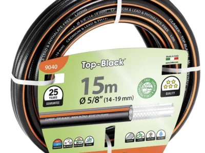 ΛΑΣΤΙΧΟ ΑΤΟΞΙΚΟ CLABER "TOP BLACK" 5/8 15M  9040 | Αυτόματο Πότισμα>Λάστιχα Κήπου - Supergarden.gr
